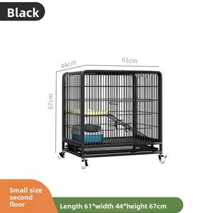 Ekstra büyük kapalı iki katlı kedi kafesi tuvalet katı desen Metal Pet kedi evi köpekler için ev boş alan - Product Image 6