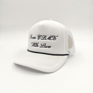 Casquette de baseball unisexe en tissu de coton personnalisé, ajustée, pour le sport et la course, style 'Dad Hat', 5 panneaux, motif chevrons, broderie 3D, pour la plage et la protection solaire, type 'Trucker' - Product Image 5