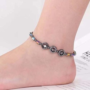 Ventes Flash : Chaîne de cheville en perles d'hématite noire, magnétique, pour la thérapie, l'amincissement et la perte de poids, bijou de mode et de bien-être - Product Image 3