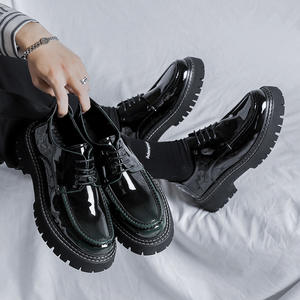 2025 New Fashion Round Toe Office Men <b>Dress</b> Shoes Summer Trend Men Wedding Leather Shoes <b>Dress</b> Shoes & Oxfords - Product Image 2