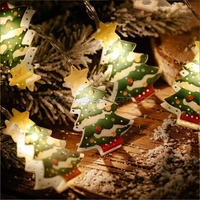 3m 20 Guirlande lumineuse à LED Forme d'arbre de Noël Lumière de vacances Maison Cour Décorations de Noël Arbre à LED Lumières décoratives