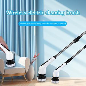 Electronic Spin Scrubber Cordless Shower Scrubber <b>Power</b> Bathroom Scrubber with 3 Cleaning <b>Brush</b> Heads - Product Image 2