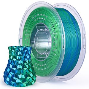 Filament <span class=keywords><strong>ELEGOO</strong></span> Silk PLA Tricolore Bleu Vert Orange Brillant 1,75 mm Précision dimensionnelle Imprimante 3D - Product Image 6