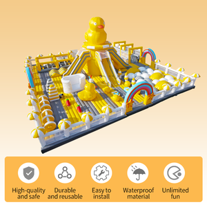 Terrain de jeu gonflable pour enfants de qualité supérieure, parcours d'obstacles coloré, château gonflable en PVC, installation facile pour le plaisir en plein air, sécurité des enfants - Product Image 2