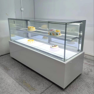 Réfrigérateur à gâteaux Réfrigérateur à refroidissement par air en marbre Réfrigérateur de bureau/vitrine verticale Réfrigérateur à gâteaux à vendre Commercial - Product Image 1