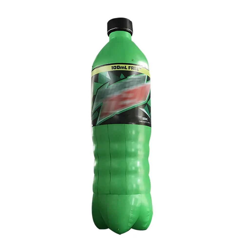 Promosyon şişe şişme şişe modeli balon PVC şişme şişe için özel reklam şişme Model