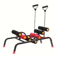 Machine d'extension dorsale pliable multifonctionnelle avec bandes de résistance Machine à squat pour entraînement abdominal pour la salle de sport à domicile