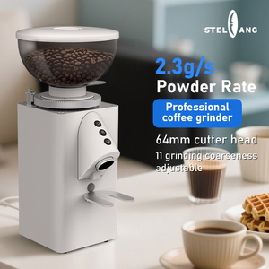 Máquina de Café Espresso Comercial para Uso Doméstico, Molinillo de Café Profesional de Acero Inoxidable - Product Image 1