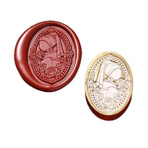 Timbres à cire en cuivre pour gaufrage et impression, 33g, pour la Saint-Valentin, scellage de cadeaux, papier, journal, loisirs créatifs - Product Image 5