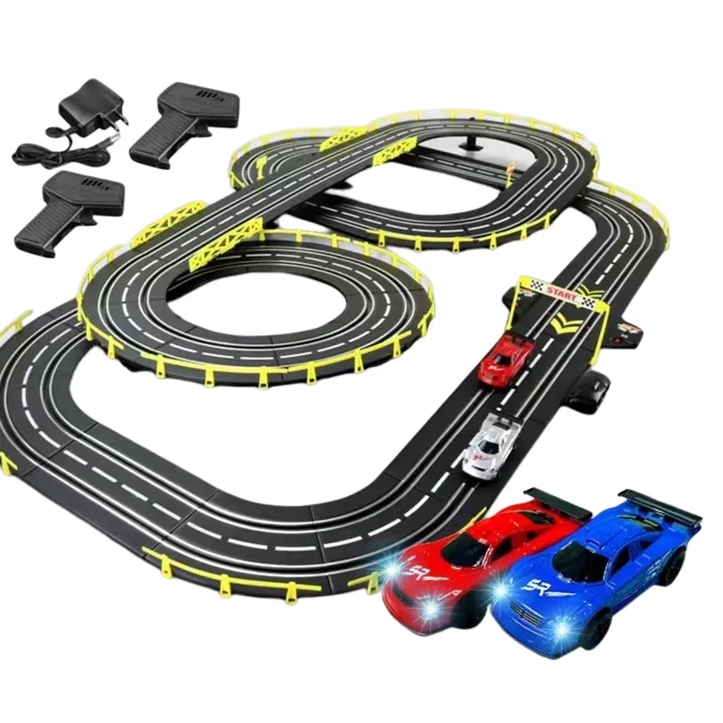 Wholesale Super Race Track Toy Car For Boys Electric High Speed Vehicle Slot Toys Double Racing Car 7.2 Meters Long Tracks