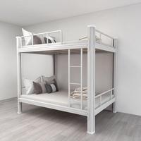 Lit superposé pour adultes, lit à deux étages en fer, lit double en acier, lit simple en métal pour auberge, dortoir, Letto Matrimoniale Castello
