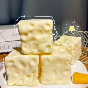 Juguete antiestrés de queso en bloque, suave, de ABS, de subida lenta, realista, para apretar, para aliviar el estrés, squishy de comida para fiestas - Product Image 4