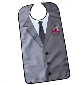 Waterproof Women Men Customized <strong>Funny</strong> Elderly <strong>Adult</strong> <strong>Bib</strong> Pattern Washable Patients Eating Feeding <strong>Bibs</strong> - Product Image 3