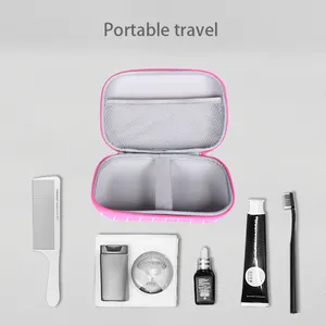 Boîte de rangement en cuir PU, sac de rangement Durable pour le maquillage, Eva, pour voyager, pratique, 1 pièce