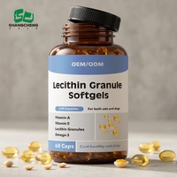 Lécithine en gélules OEM pour chiens : favorise le métabolisme des graisses, soutient la fonction cérébrale et protège la vue