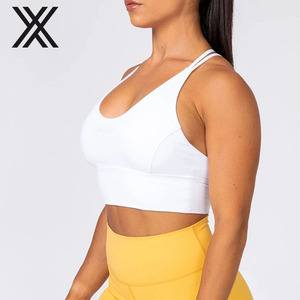 Barato <span class=keywords><strong>Sujetador</strong></span> de <span class=keywords><strong>lactancia</strong></span> de correas Cruz aptitud sexy yoga blanco condole cinturón deportes bra - Product Image 1