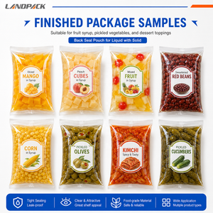 Machine d'emballage pour salade <span class=keywords><strong>de</strong></span> pousses d'ail, crevettes, légumes surgelés, fruits et sirop - Product Image 2
