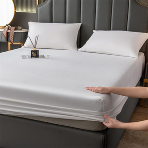Ensemble de lit imperméable en coton lavable et doux pour la peau Couvre-matelas une pièce Séparez la saleté et l'urine - Product Image 4