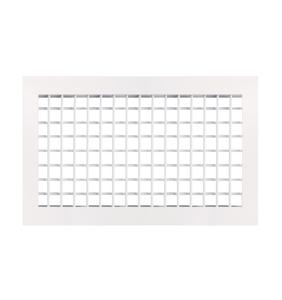 Griglia e registri lineari a doppia deflessione in alluminio bianco per aria condizionata a soffitto della camera d'albergo - Product Image 3