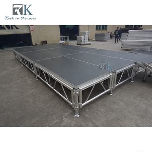 Plataforma Rectangular Ajustable de 4 pies x 8 pies para Ferias Comerciales, Escenario Firme en Venta - Product Image 5