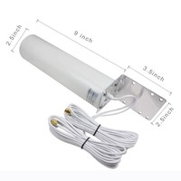 Antenne MIMO omnidirectionnelle 4G LTE 10dBi, antenne Wifi large bande, antenne de station de base extérieure pour l'amélioration du signal