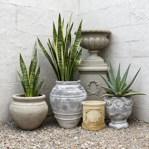 Pots de fleurs et jardinières en céramique écologiques de style rétro européen, vintage, rouille, pour usage au sol, taille et couleur personnalisées - Product Image 6