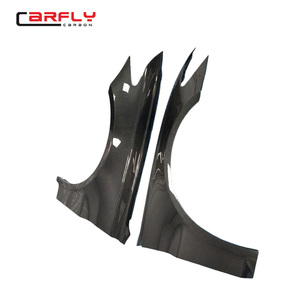 Guardabarros Delanteros de Fibra de Carbono Seca <span class=keywords><strong>Carfly</strong></span> - Repuesto para Audi RS6 RS7 (Diseño Modificado) - Product Image 4