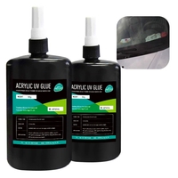 Résine de réparation pour fissures de pare-brise de voiture, 60cps, flacon de 15ml, colle UV
