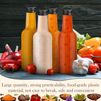 Bouteille en verre vide pour sauce piquante, chili, vinaigrette, sauce tomate, ketchup, avec bouchon à vis, 3oz, 5oz, 8oz, 150ml, 250ml