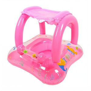 <span class=keywords><strong>Flotador</strong></span> Inflable de Encaje para Bebés, Diseño de Sirena Rosa <span class=keywords><strong>con</strong></span> Campanas, para 1 Persona - Product Image 6