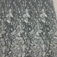 Dernière mode, tissu en dentelle blanche brodée de perles et de paillettes pour robe de mariée, robe de soirée pour filles