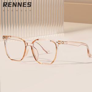 Nouveau unisexe basique carré Anti-lumière bleue lunettes motif solide pour le travail de bureau ordinateurs téléphones mobiles étudiants myopie - Product Image 3