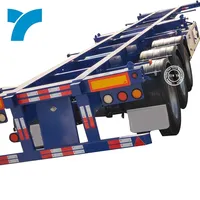 tri axle chassis used container trailers for shipping container dimensions