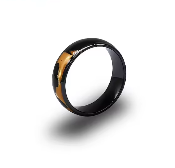 Hot Sale Ceramic 13.56MHz NFC RFID Dual Chip Mini Tag Smart Ring IP68 Waterproof Payment