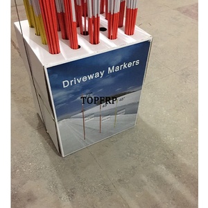 Fiberglass Snow PLOW Stakes Orange Reflective Driveway Marker - Product Image 2