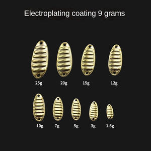 Ensemble de leurres de pêche en cuivre de 1,5 g à 25 g, best-seller en Chine, pour la pêche en eau salée et la carpe, couleur or, 19,5 g - Product Image 6