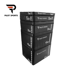Pilot Sports 5 en 1 Caja pliométrica <span class=keywords><strong>de</strong></span> espuma suave apilable Jump Plyo Box <span class=keywords><strong>para</strong></span> gimnasios profesionales - Product Image 5