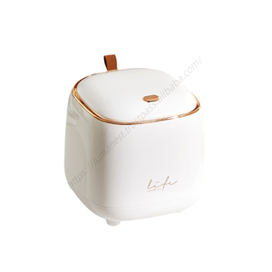 Mini poubelle de bureau portable en gros pour la maison, la voiture et le bureau - Mini bac à déchets avec couvercle et poignée à pression, seau de rangement - Product Image 1