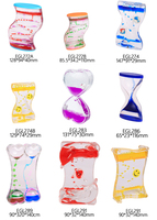 Grande quantité approvisionnement Double couleur liquide Gel minuterie alarme pas cher heure verre