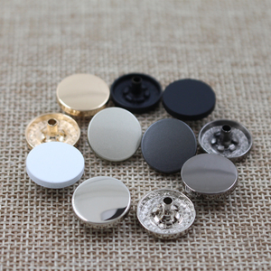 Manufacturer Custom High Quality Gold Color Flat Zinc Alloy Metal Four Part <strong>Snap</strong> <strong>Button</strong> for Coat - Product Image 2