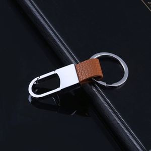 High End Good Quality Men's Key Chain <b>Leather</b> <b>Keychain</b> Metal Car Keyring Activity Small Gift - Product Image 6