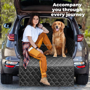 Protecteur de coffre de voiture pour chien avec protection latérale et pare-chocs, housse de siège de voiture pour chien, tapis de coffre universel, imperméable, résistant aux rayures - Product Image 3