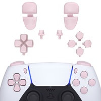 Kit complet de boutons roses DIY (D-pad, R1, L1, R2, L2, Share, Options, Face) pour manette PS5 BDM-030/040/050
