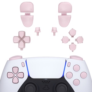 ปุ่ม DIY สีชมพู ชุดปุ่ม D-pad R1 L1 R2 L2 ทริกเกอร์ ปุ่มแชร์ ปุ่มตัวเลือก ปุ่มหน้าจอ ชุดปุ่มครบชุดสำหรับคอนโทรลเลอร์ PS5 รุ่น BDM-030/040/050 - Product Image 2