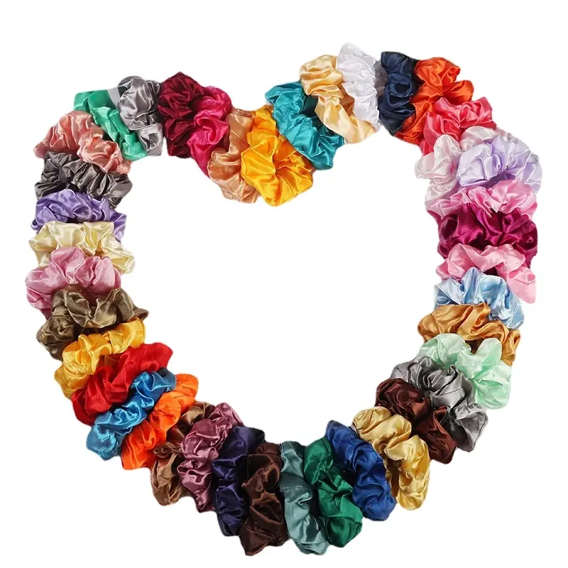 FuYu बाल Scrunchies के लिए महिलाओं रेशम Hairband सामान के लिए लड़कियों और महिलाओं के लिए स्टाइलिश साटन बाल संबंधों