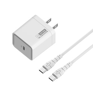 OEM Prix bas d'usine USB-C 20W 3A PD <span class=keywords><strong>Cube</strong></span> de charge rapide Adaptateur de voyage Chargeur mural Câble de type c Norme EU US pour téléphone portable - Product Image 6