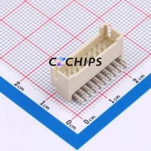 HC-PHB-2*10AW-05 Wire-to-Board Pin Header Bent Lead Through Hole,P=2mm Connector 2x10P 2mm Right Angle Insert 20P - Product Image 1