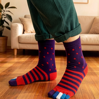Chaussettes de sport athlétiques unisexe en coton à cinq doigts avec logo personnalisé, respirantes, écologiques, séchage rapide, OEM (bas/corps)