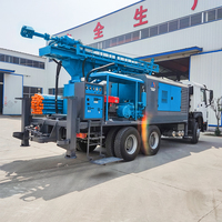 Sondeuse de forage de puits montée sur camion, solution intégrée tout-en-un avec trépans PDC et tuyaux, machine professionnelle pour forage de puits