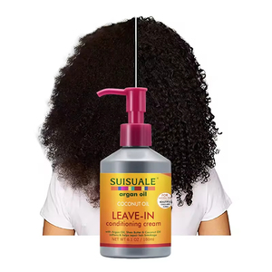 Acondicionador sin Enjuague con Aceite de Argán Orgánico, Reparador, Hidratante y Brillante para Cabello Rizado, <span class=keywords><strong>Venta</strong></span> Directa de Fábrica - Product Image 6
